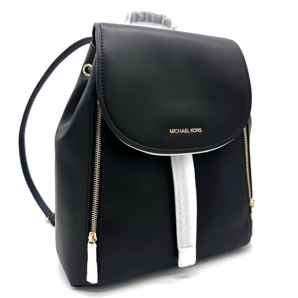 Michael Kors Medium Phoebe Drawstring(NWTBackpack Black/Gold